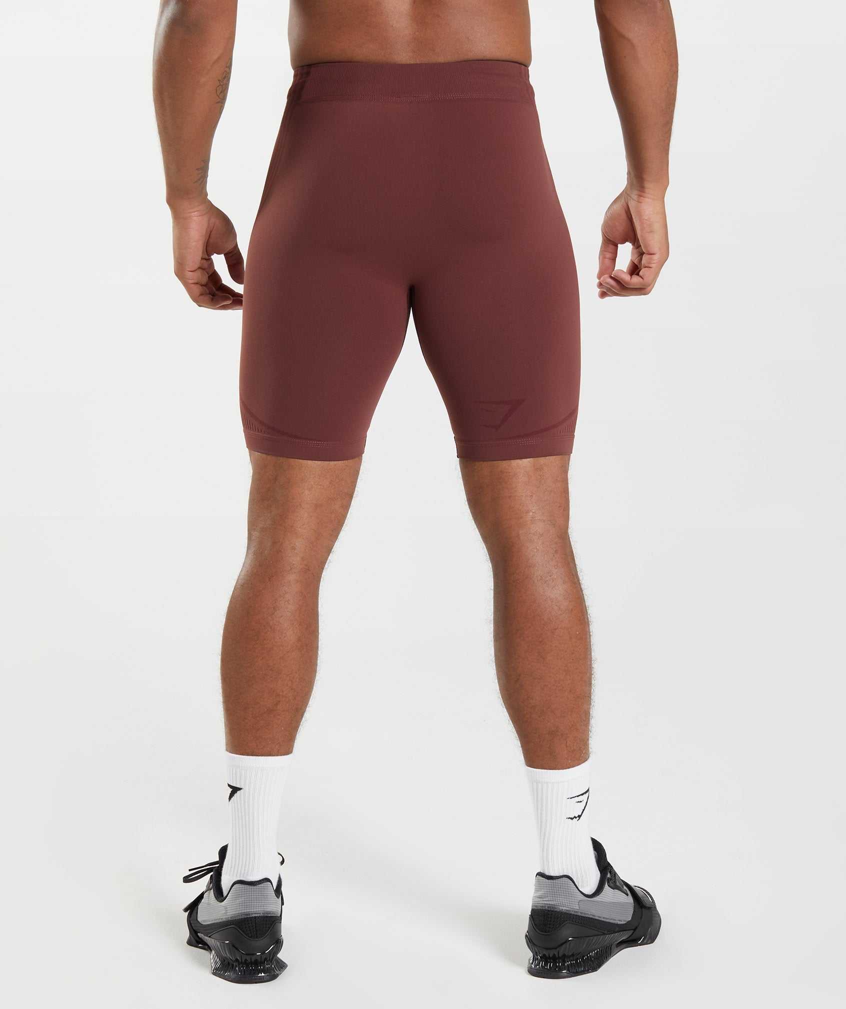 Pink Brown / Burgundy Gymshark 315 Seamless 1/2 Men's Shorts | LRTEJK198