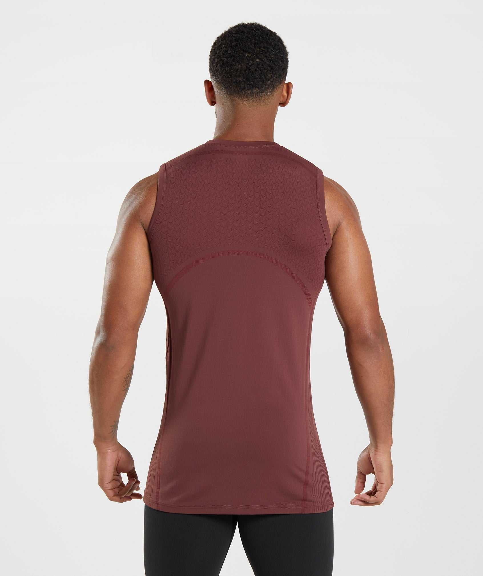 Pink Brown Gymshark 315 Seamless Men's Tanks | KFBJXT578