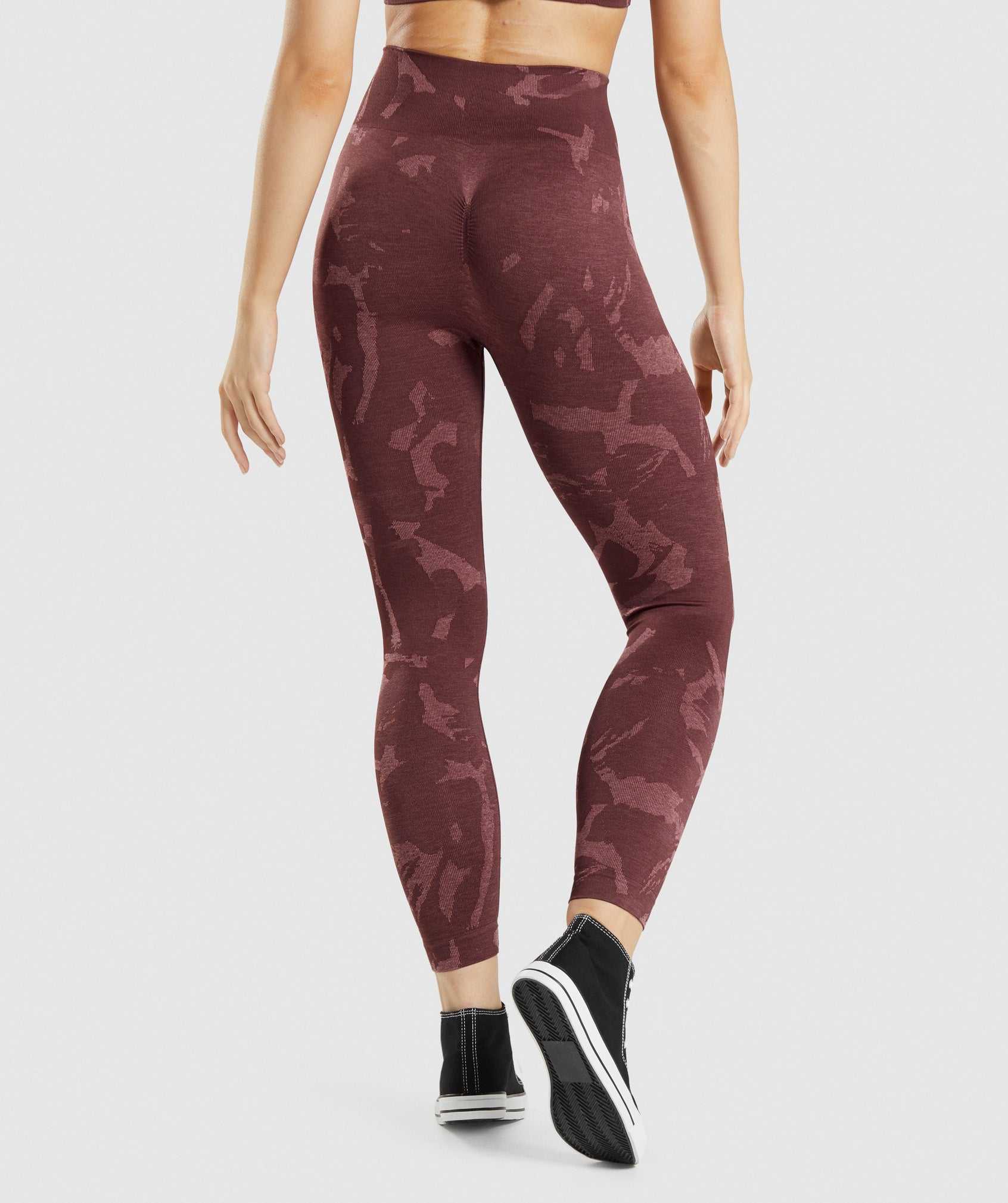 Pink Brown Gymshark Adapt Camo Seamless Women's Leggings | GLOIUZ349