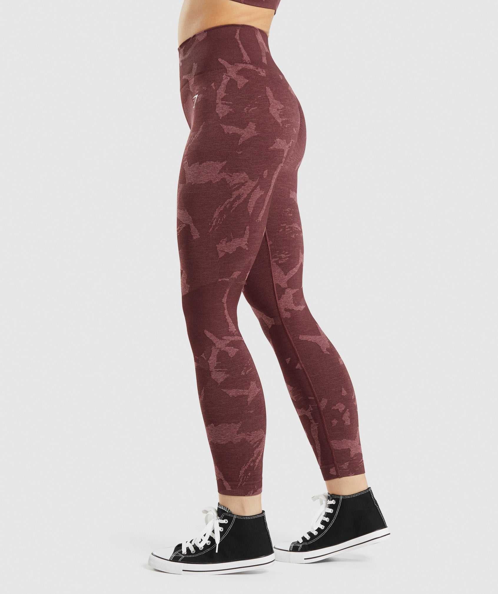 Pink Brown Gymshark Adapt Camo Seamless Women's Leggings | GLOIUZ349