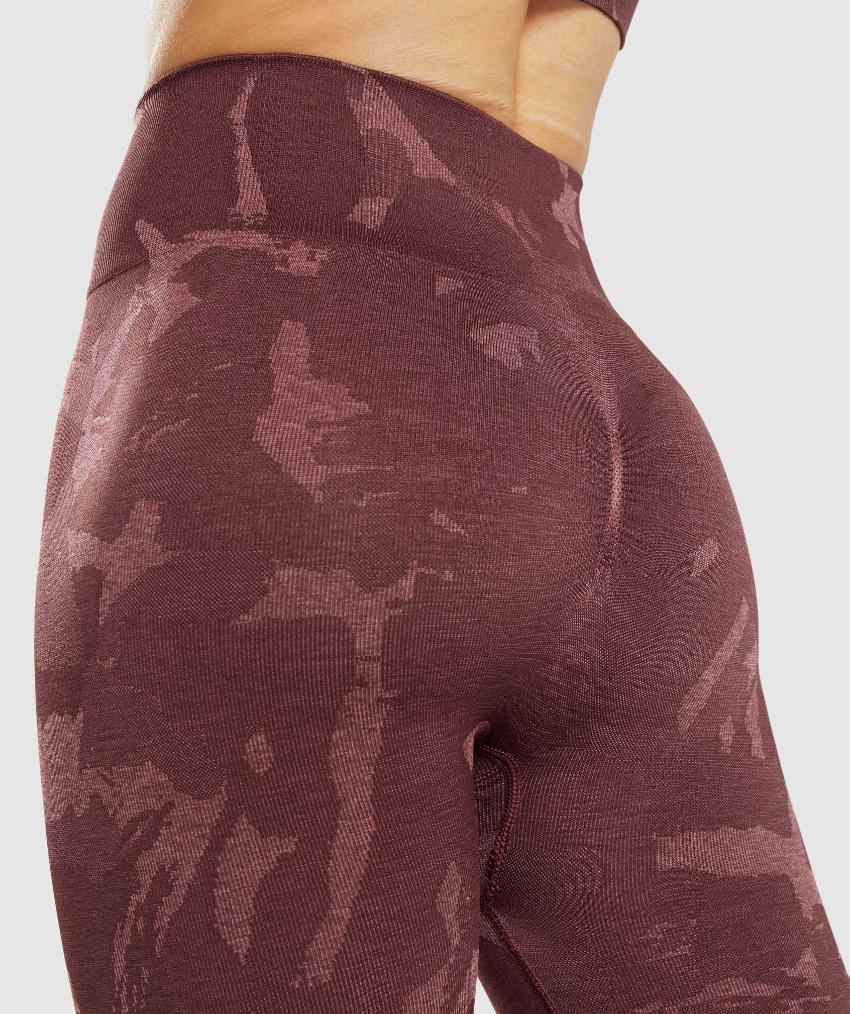 Pink Brown Gymshark Adapt Camo Seamless Women's Leggings | GLOIUZ349