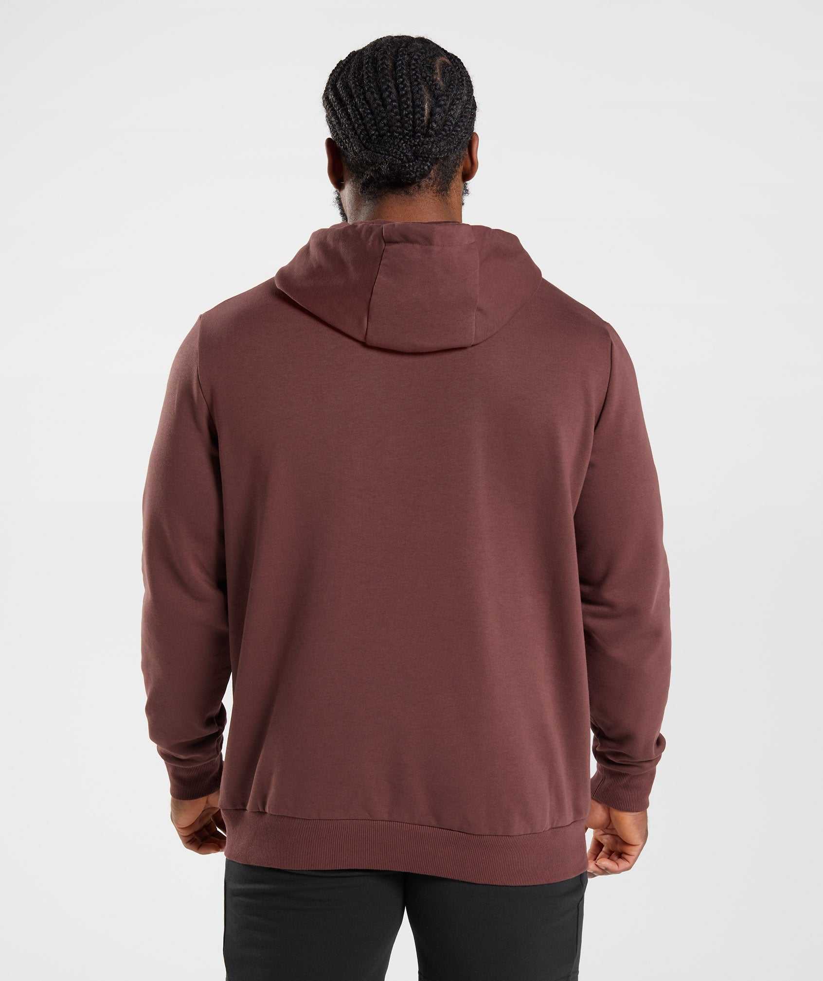 Pink Brown Gymshark Sharkhead Infill Men's Hoodie | KGDAYC136