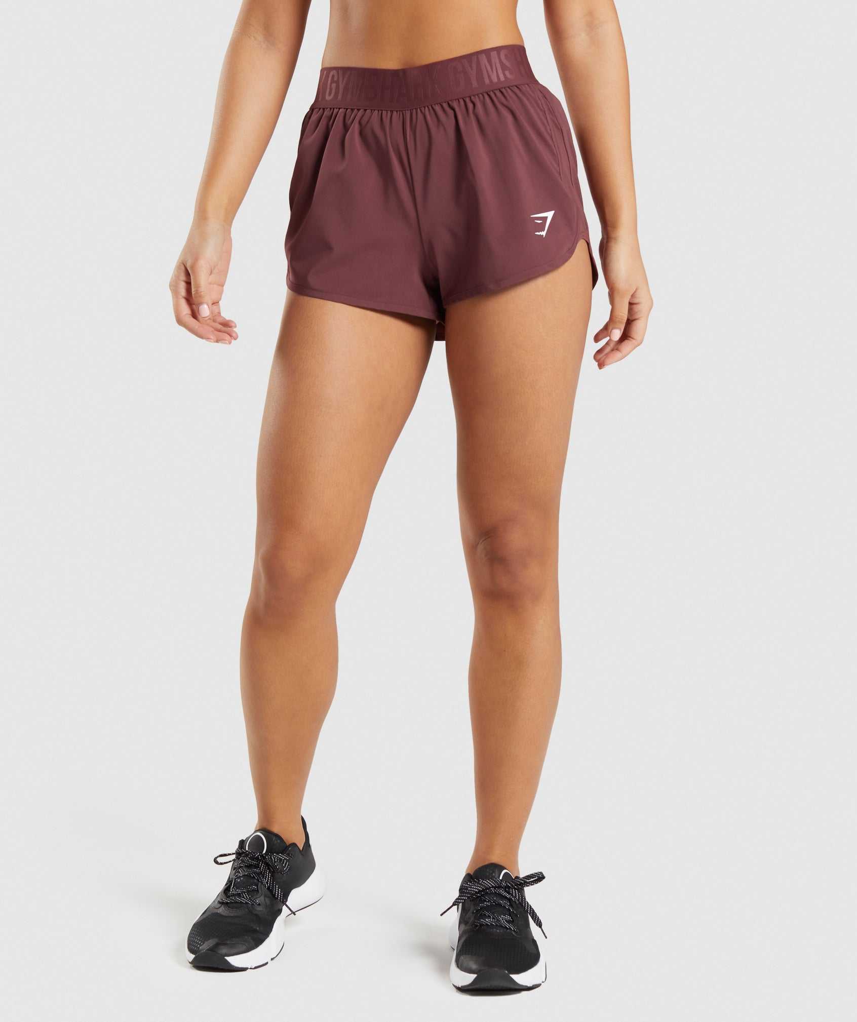 Pink Brown Gymshark Training Loose Fit Women\'s Shorts | KBJZNI927