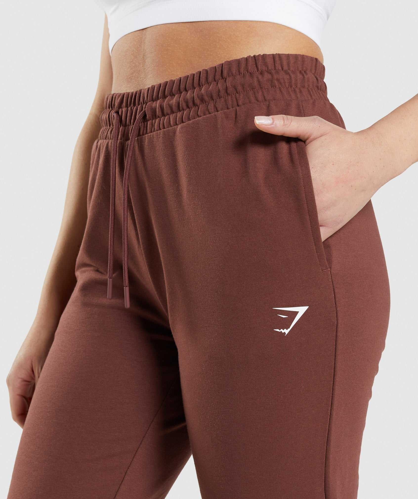 Pink Brown Gymshark Training Women's Jogger | WGVMRP601