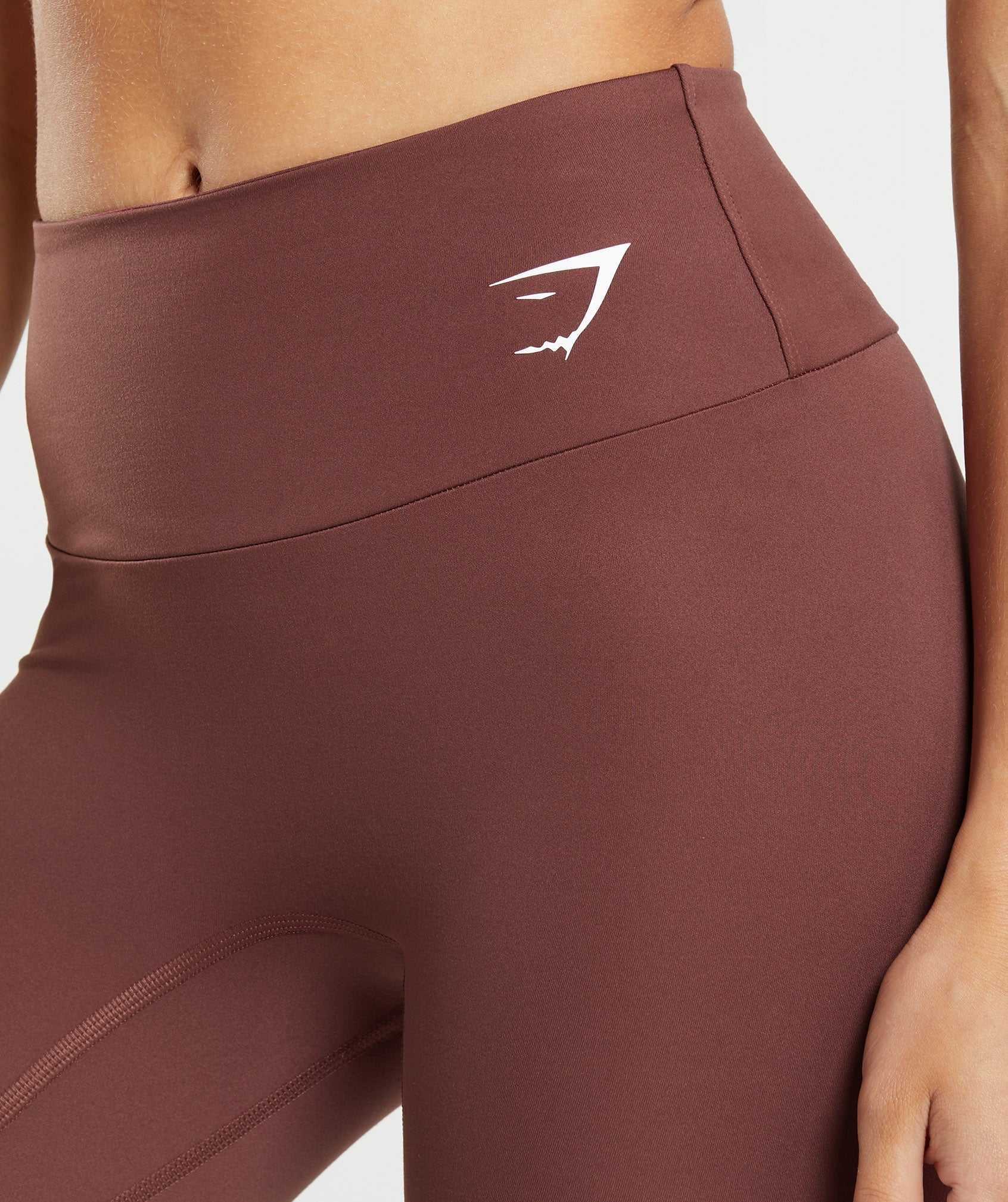 Pink Brown Gymshark Training Women's Leggings | WIVNAJ042