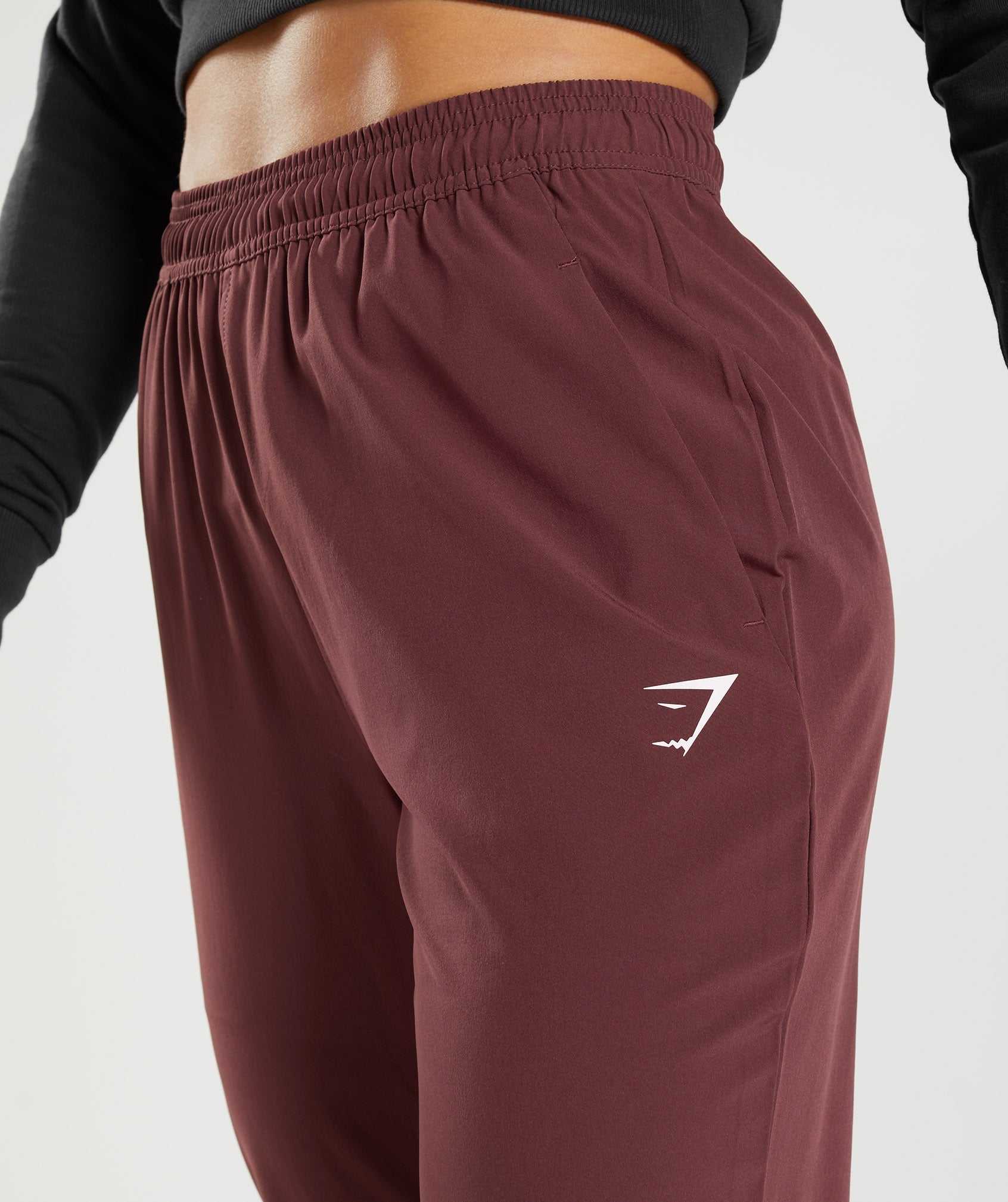 Pink Brown Gymshark Training Woven Women's Jogger | EKVOGH157