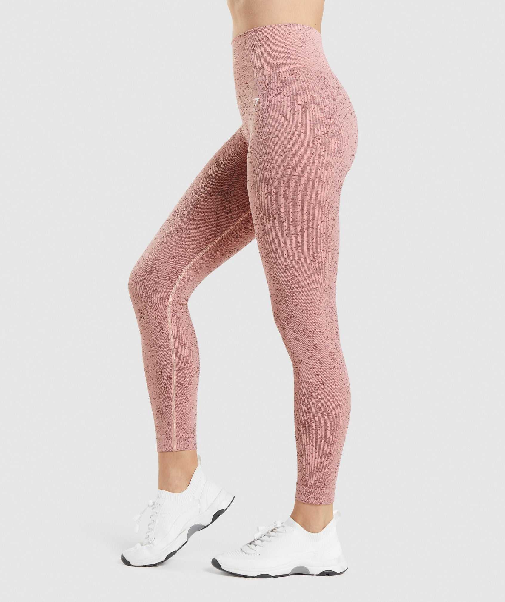 Pink Gymshark Adapt Fleck Seamless Women's Leggings | GHSMDO310