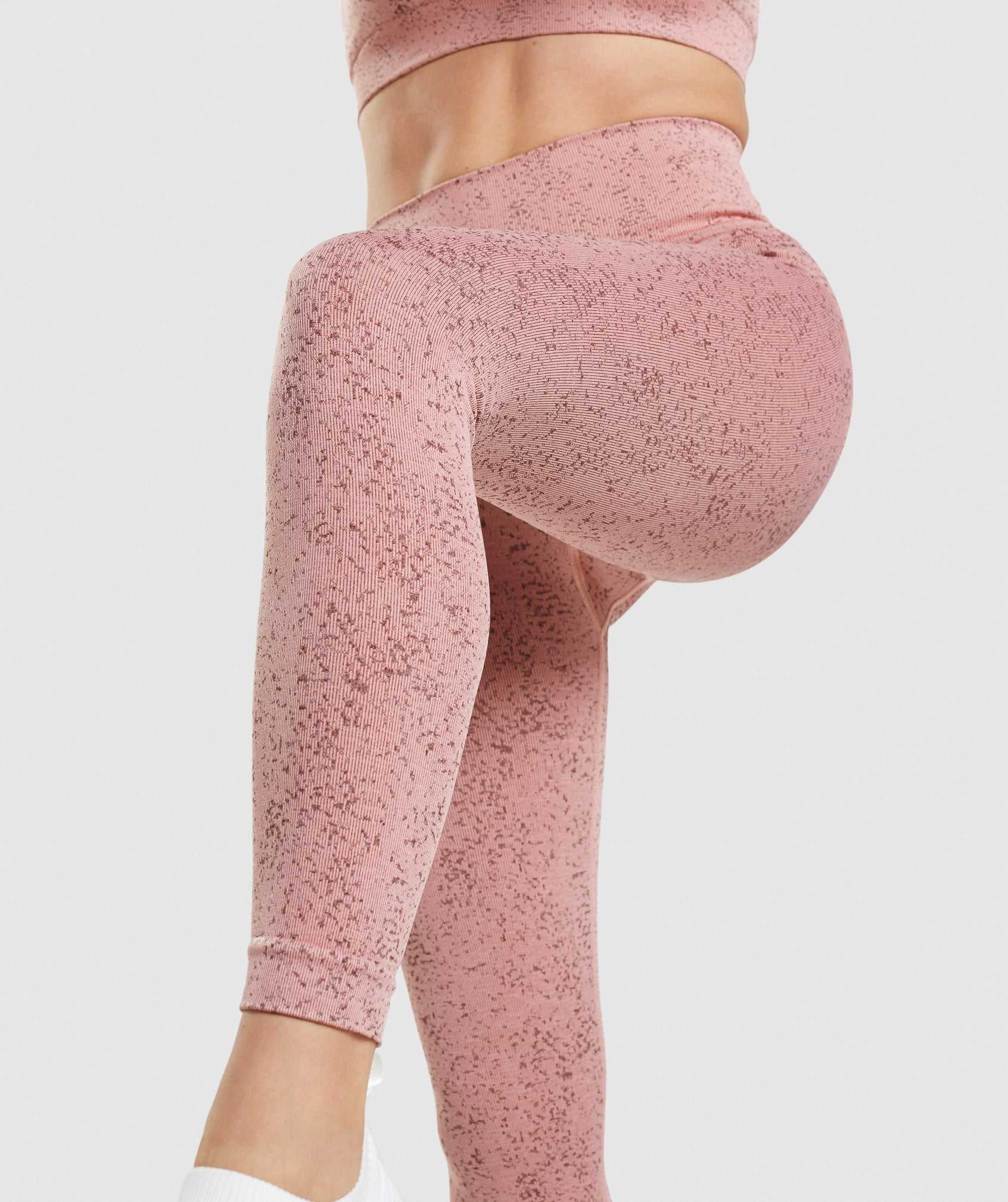 Pink Gymshark Adapt Fleck Seamless Women's Leggings | GHSMDO310