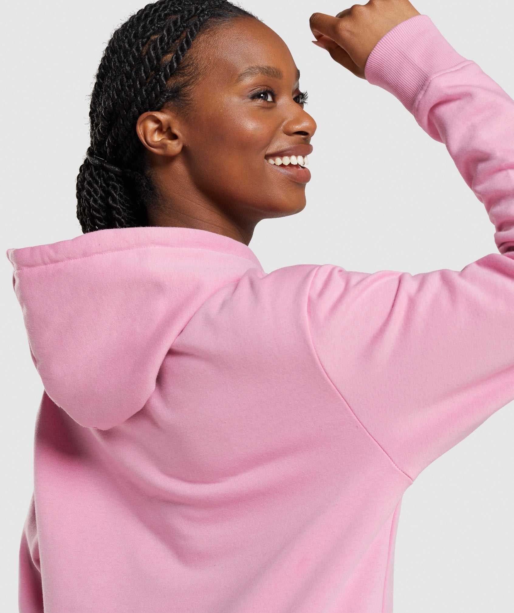 Pink Gymshark Apollo Oversized Women's Pullover | PWKVGI280