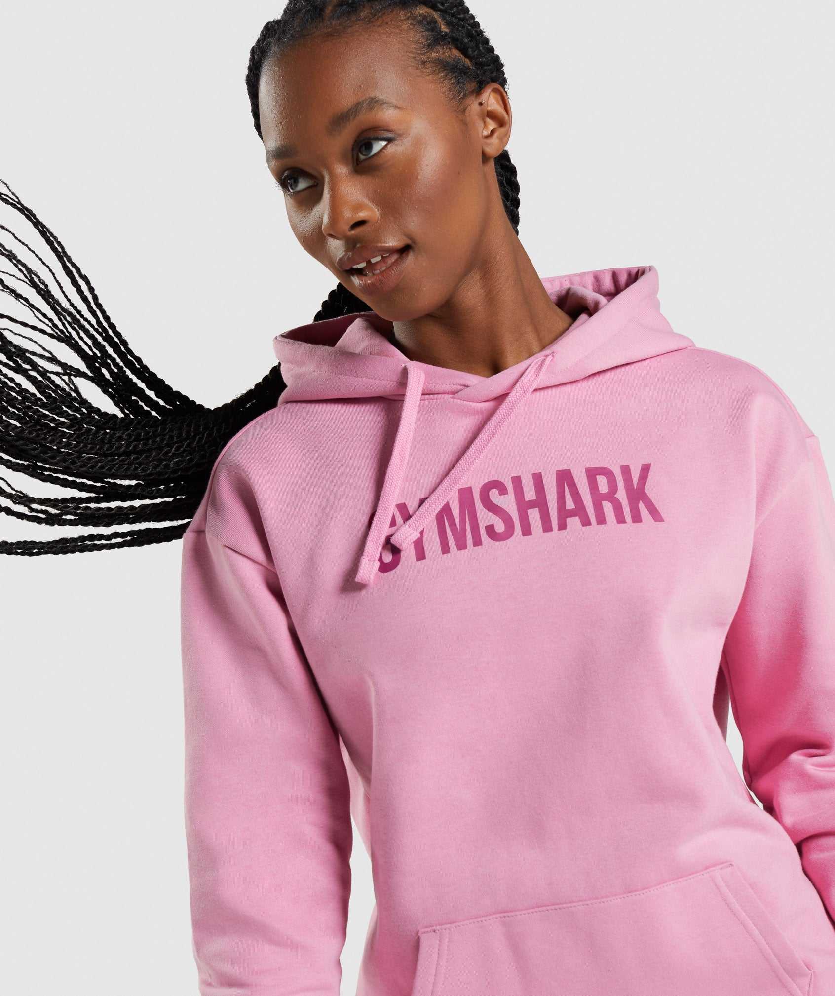 Pink Gymshark Apollo Oversized Women's Pullover | PWKVGI280