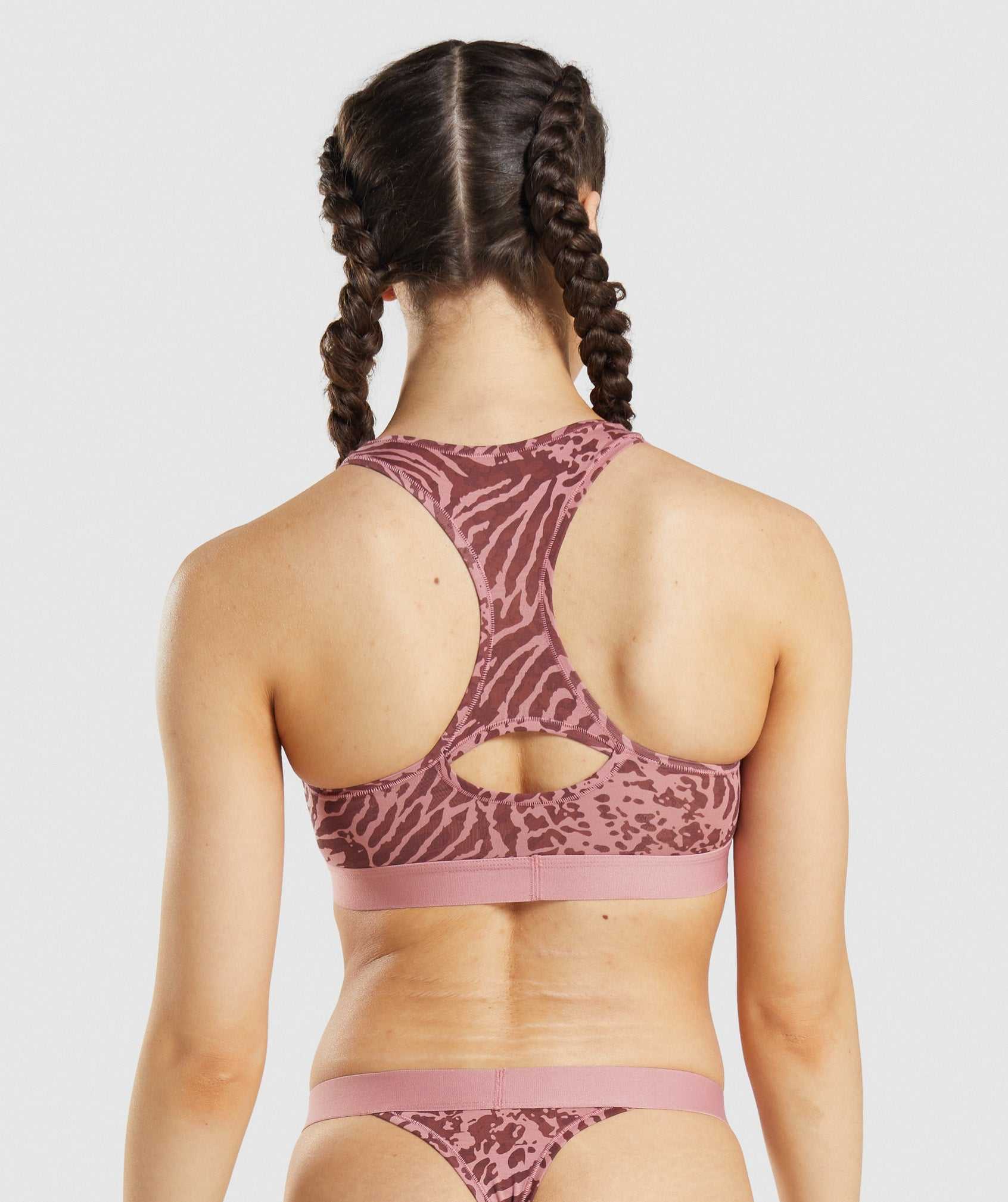 Pink Gymshark Cotton Bralette Women's Underwear | UHESFC582