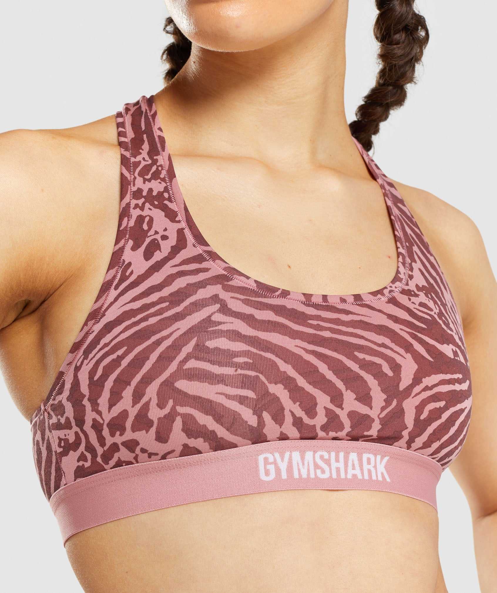 Pink Gymshark Cotton Bralette Women's Underwear | UHESFC582