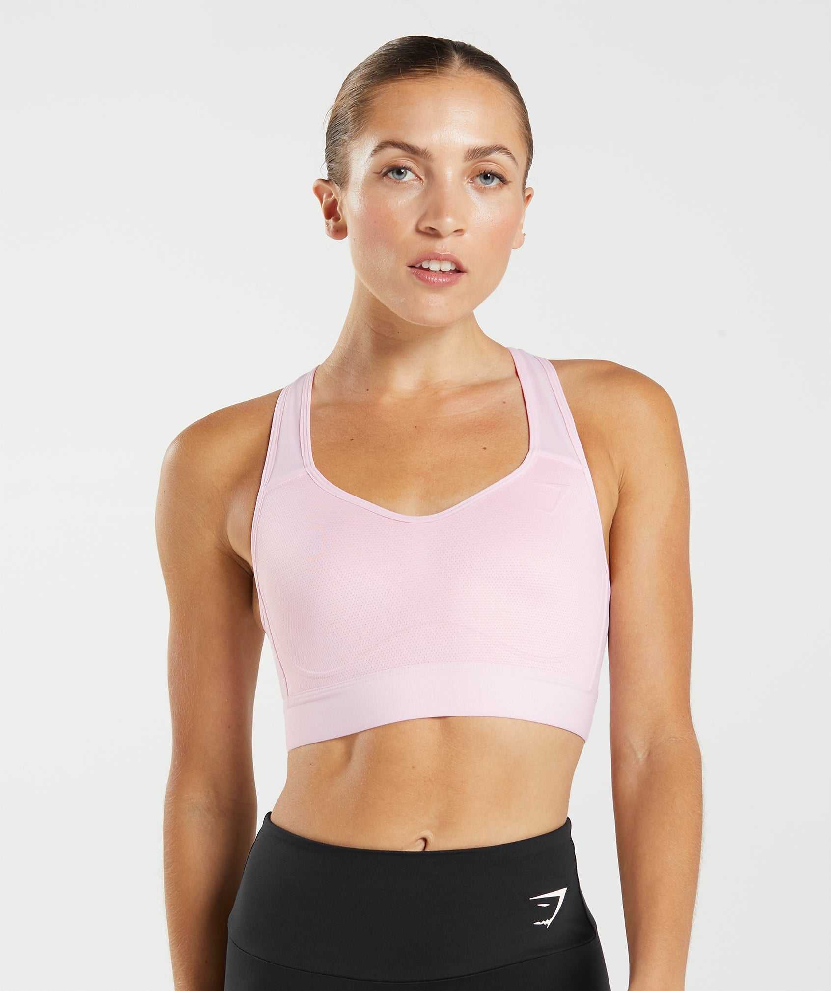 Pink Gymshark Lightweight High Support Women\'s Sports Bra | TAKLPR493