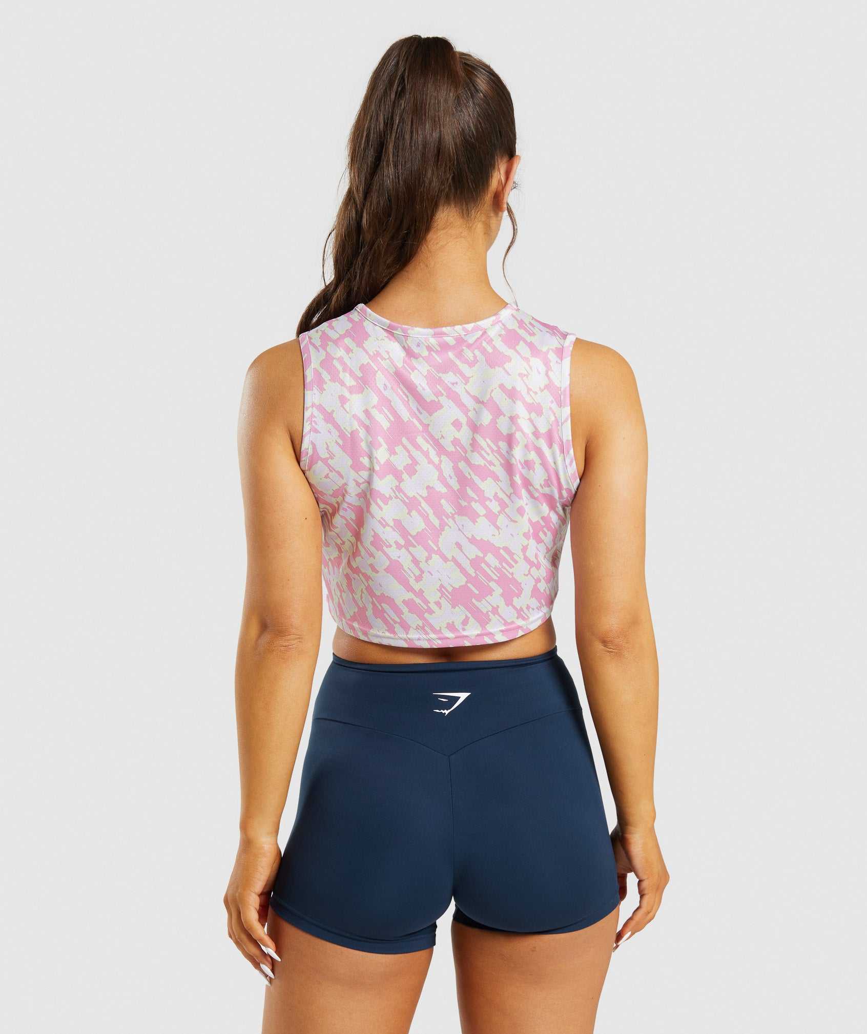 Pink Gymshark Training Crop Women's Tops | JLFYSI193