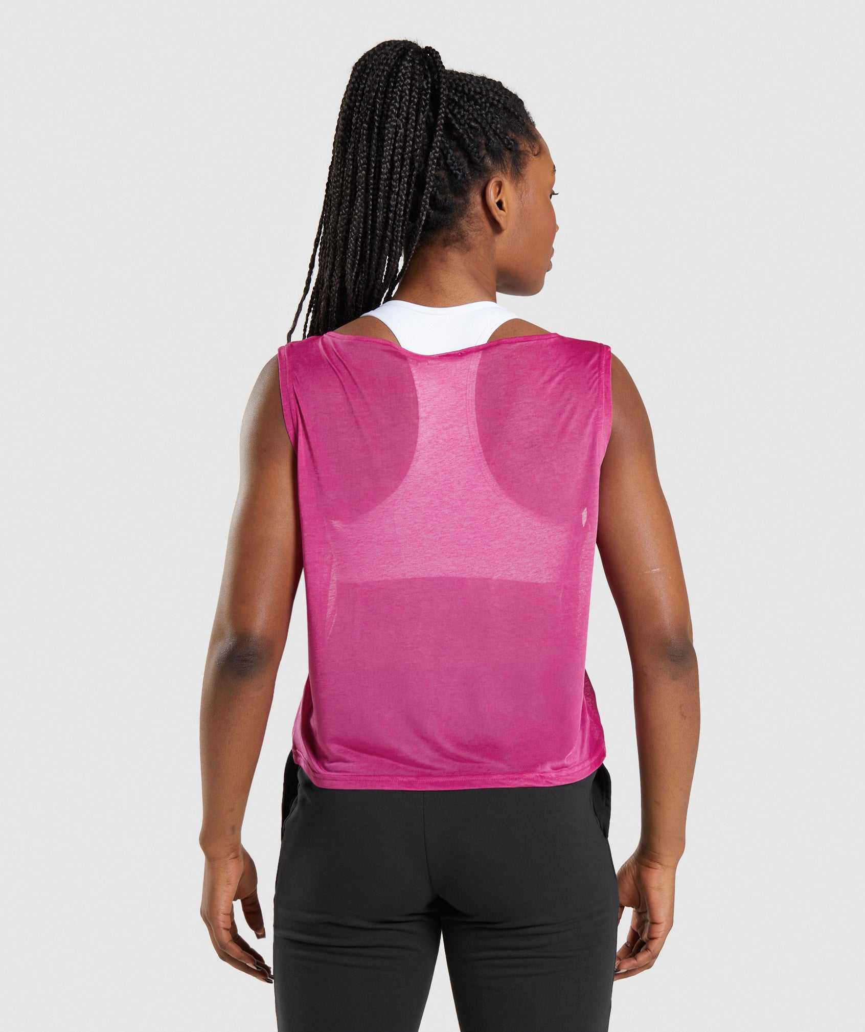 Pink Gymshark Training Oversized Women's Tanks | ZFRMJL086