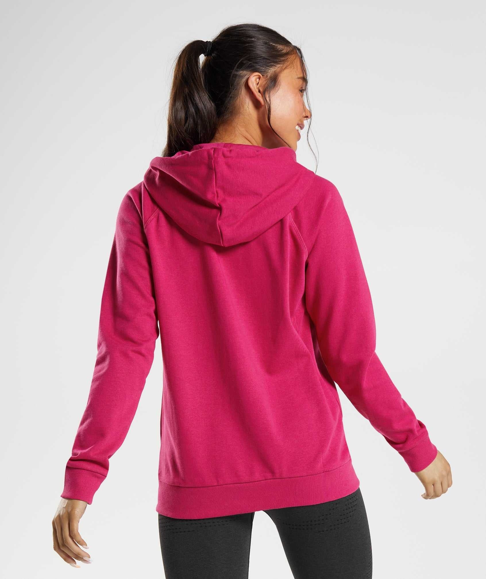 Pink Gymshark Training Zip Women's Hoodie | SGEPVA983