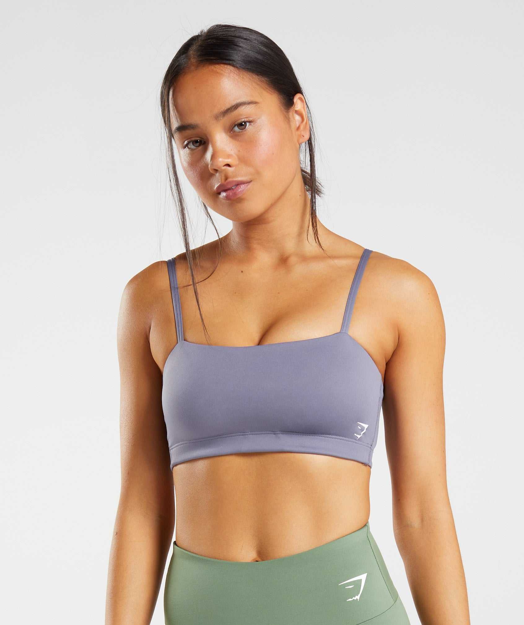 Purple Gymshark Bandeau Women\'s Sports Bra | JCNEZR301