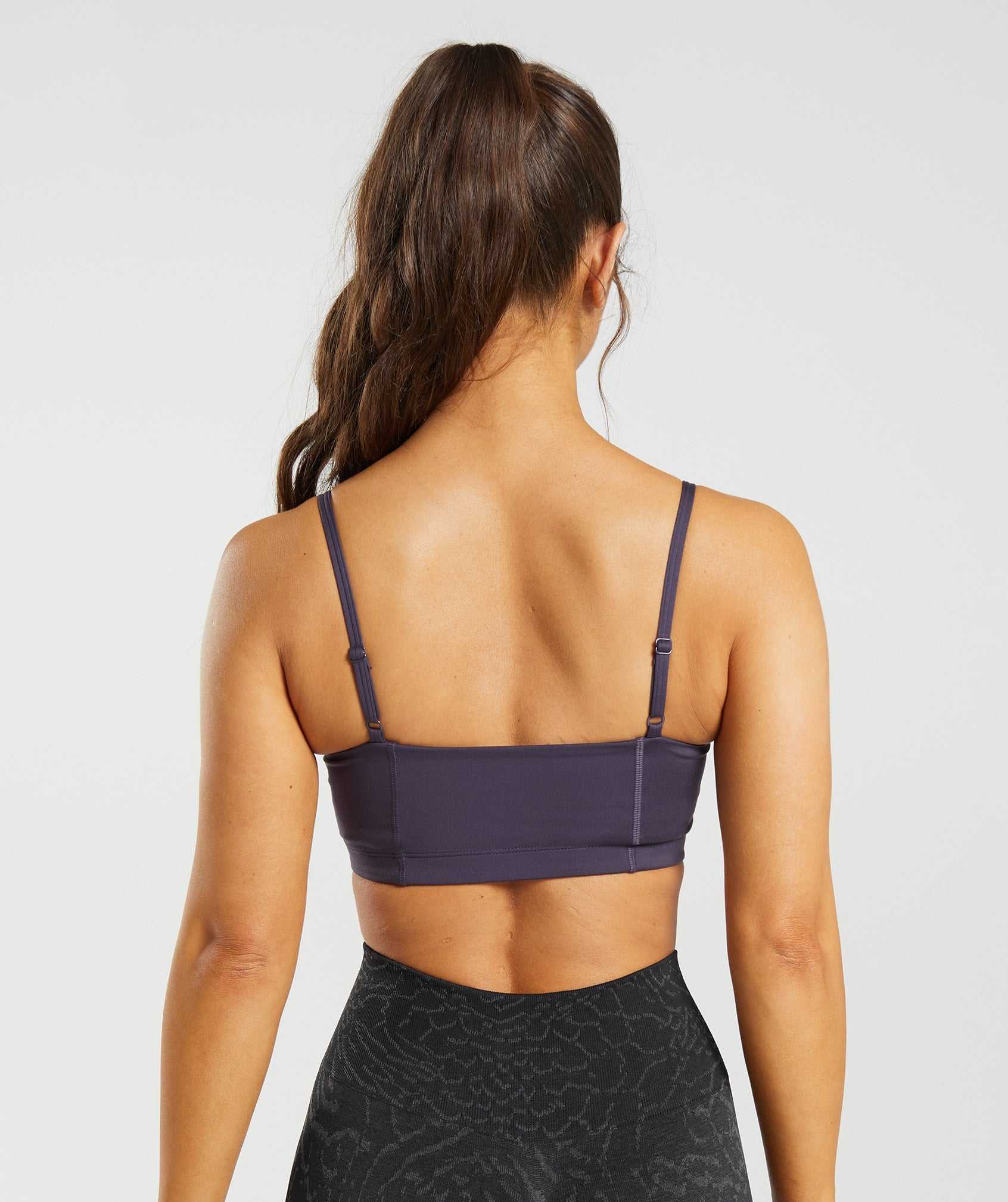 Purple Gymshark Legacy Bandeau Bra Women's Sports Bra | TUALJE684