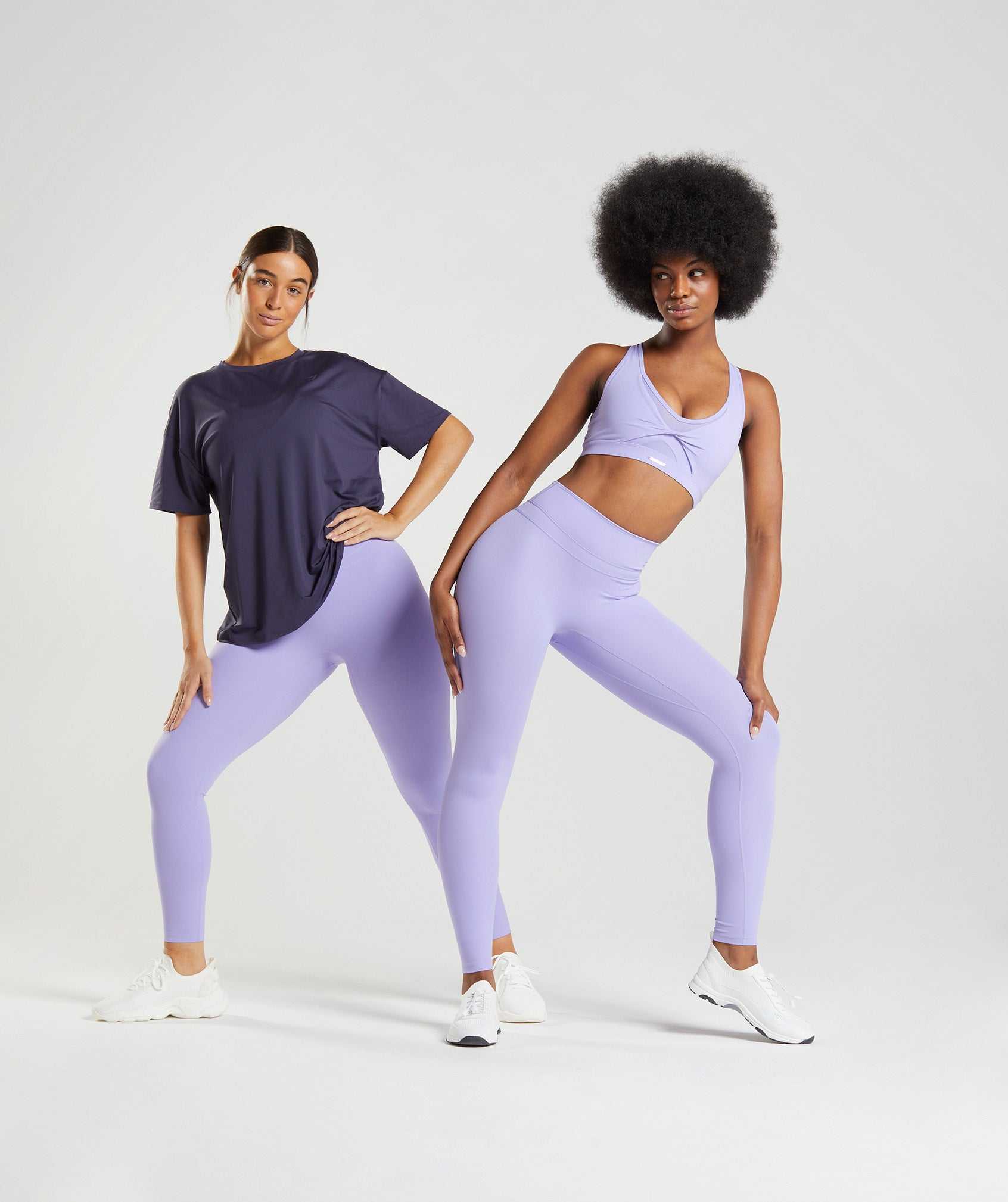 Purple Gymshark Whitney High Rise Women's Leggings | QYKTRL412