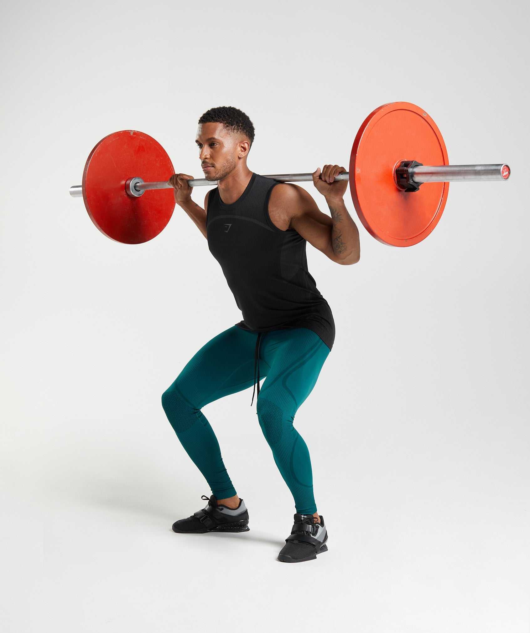 Turquoise / Black Gymshark 315 Seamless Tights Men's Jogger | YEWTCF906