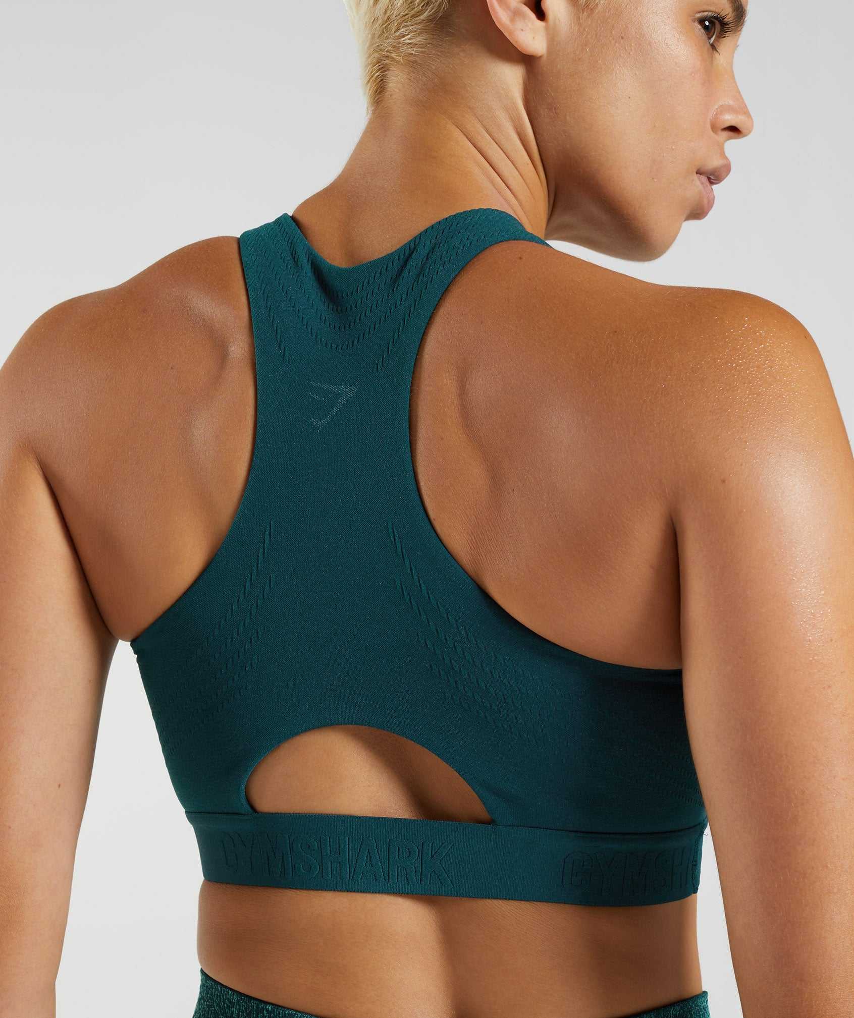 Turquoise / Blue Gymshark 315 Performance High Neck Women's Sports Bra | ALCVBX237