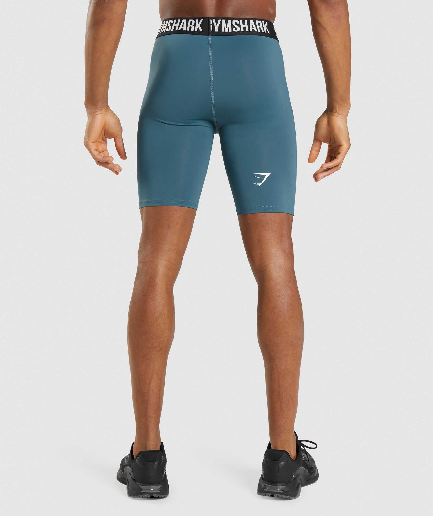 Turquoise Gymshark Element Baselayer Men's Shorts | LJWKBE043