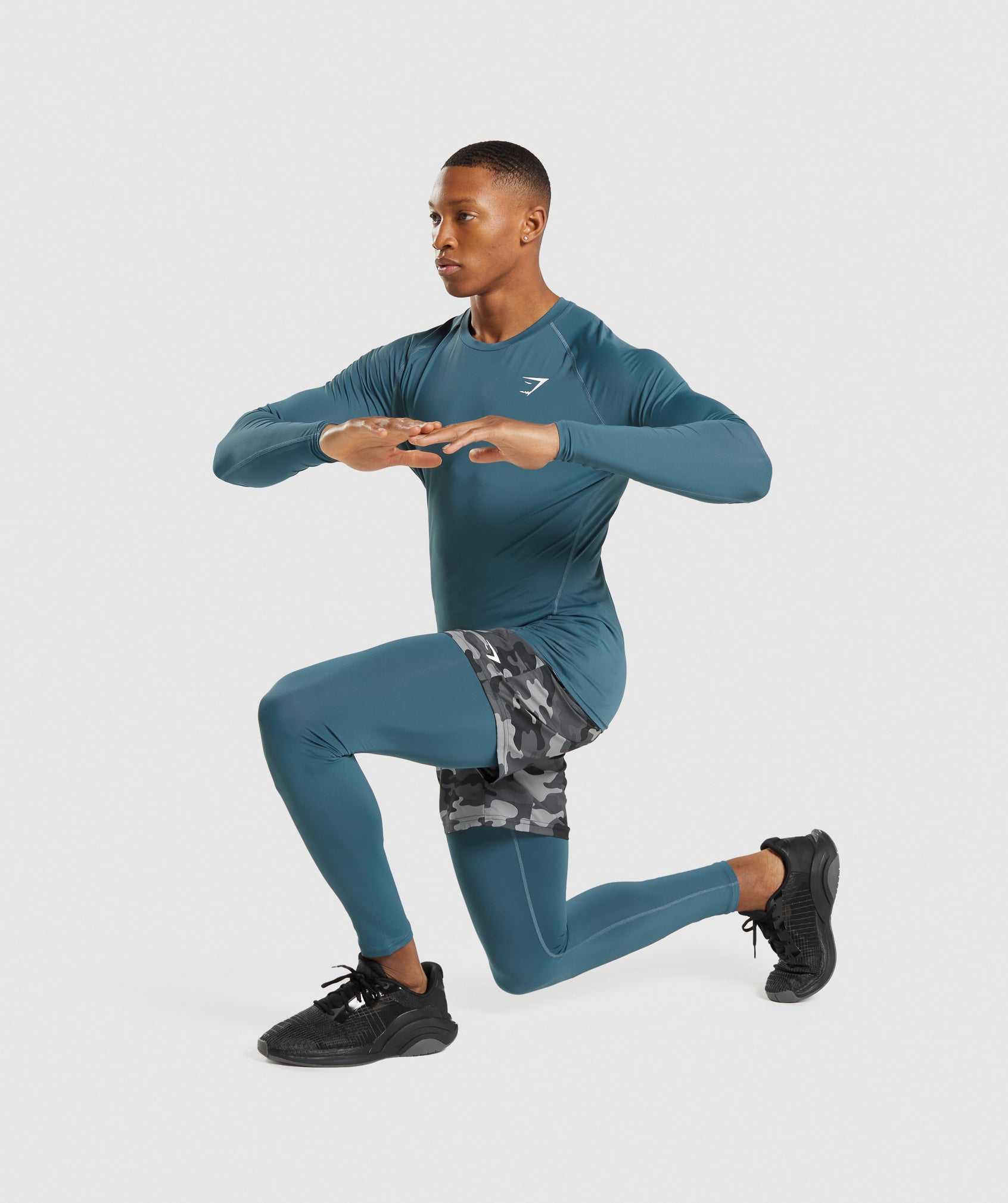 Turquoise Gymshark Element Baselayer Men's Jogger | OHCVLP713