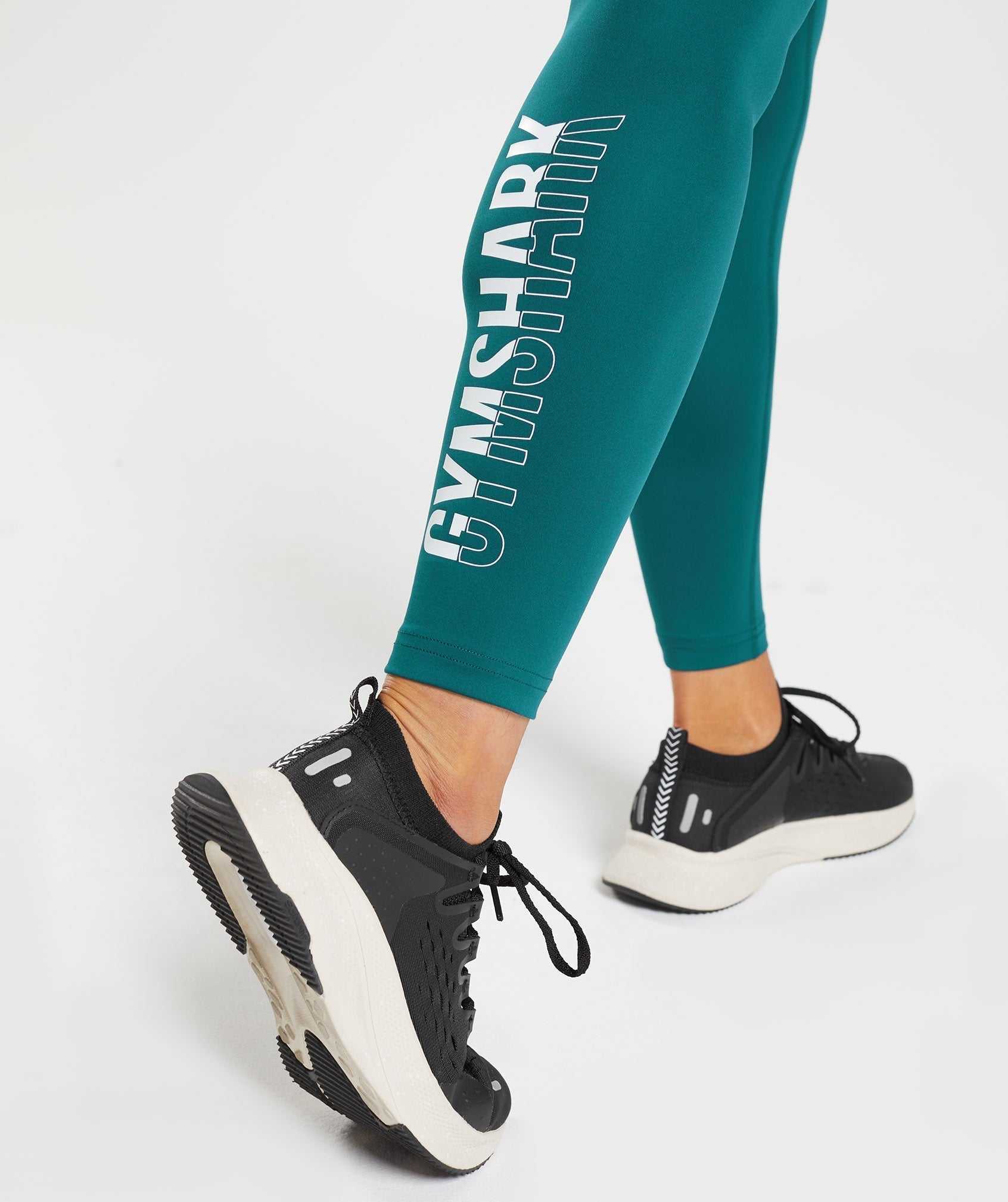 Turquoise Gymshark Fraction Women's Leggings | WCVHGZ539