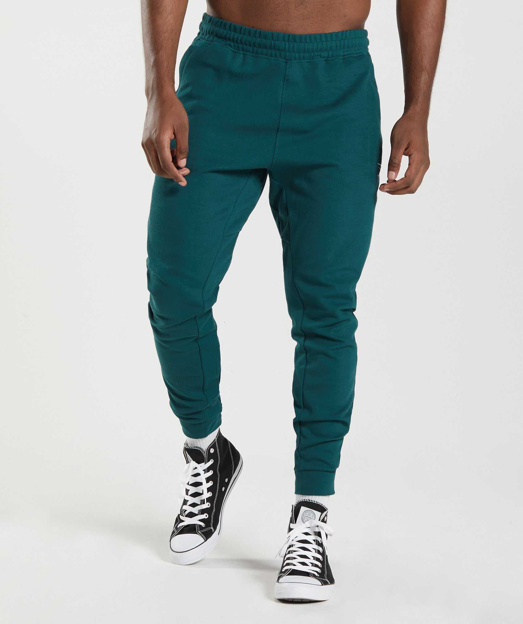 Turquoise Gymshark React Men\'s Jogger | ZFAXYV439