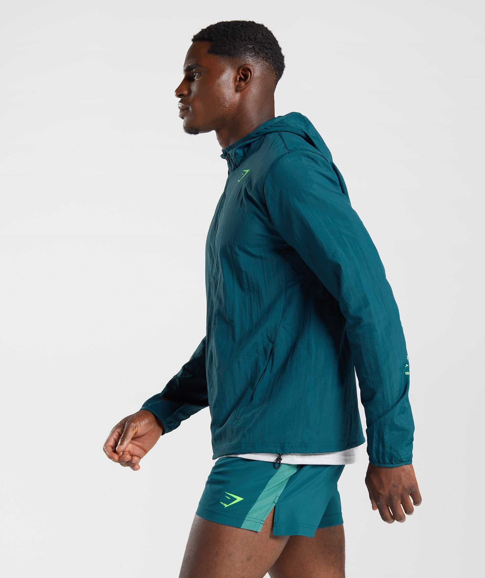 Turquoise Gymshark Sport Windbreaker Men's Jackets | LOPGBA769