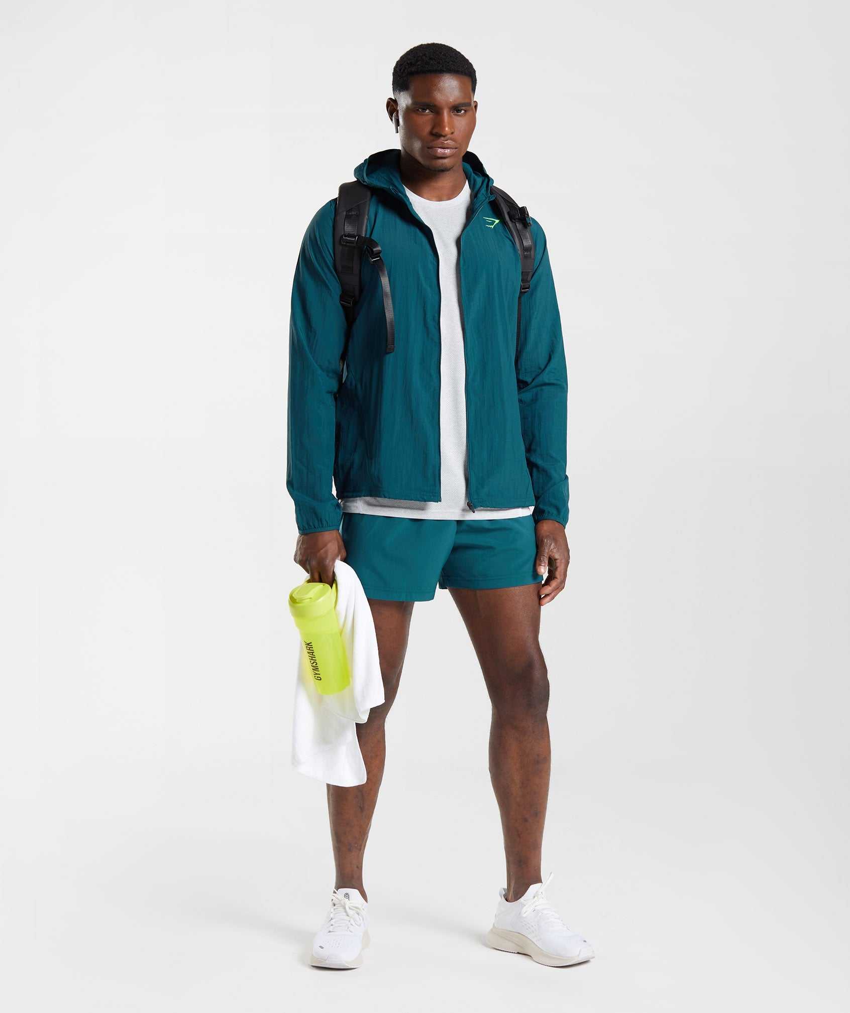 Turquoise Gymshark Sport Windbreaker Men's Jackets | LOPGBA769