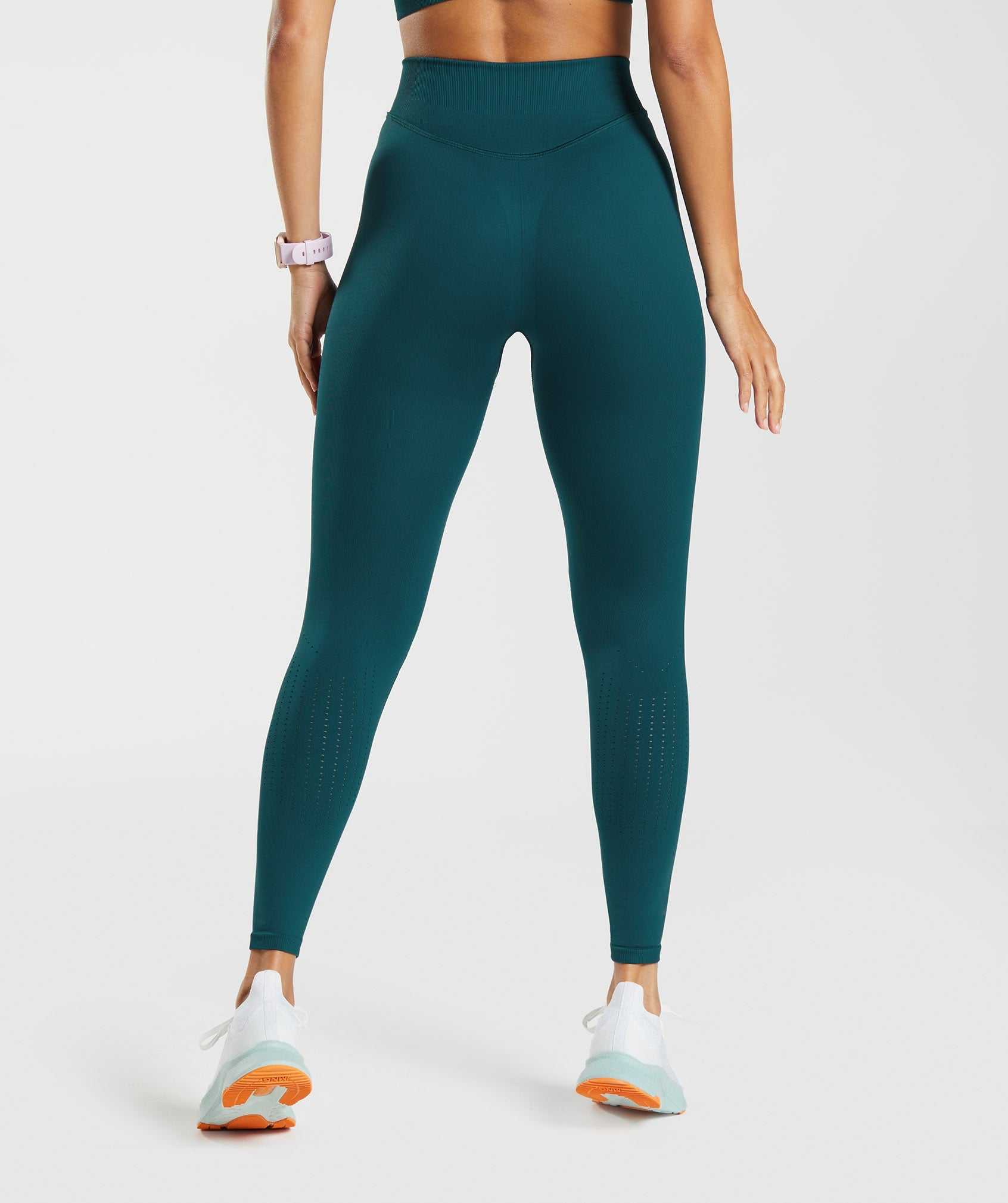 Turquoise Gymshark Sweat Seamless Sculpt Women's Leggings | QABYLF936