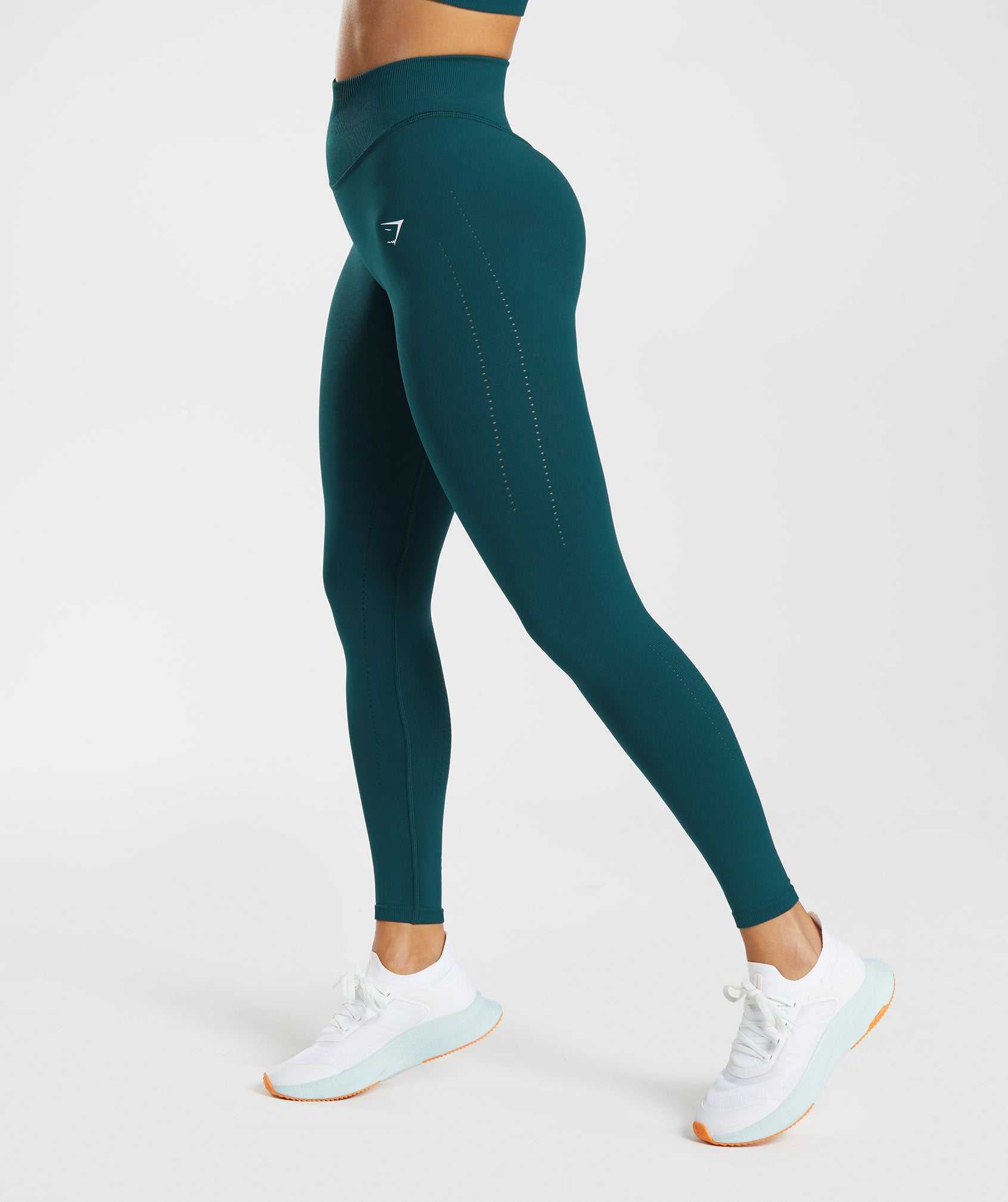 Turquoise Gymshark Sweat Seamless Sculpt Women's Leggings | QABYLF936