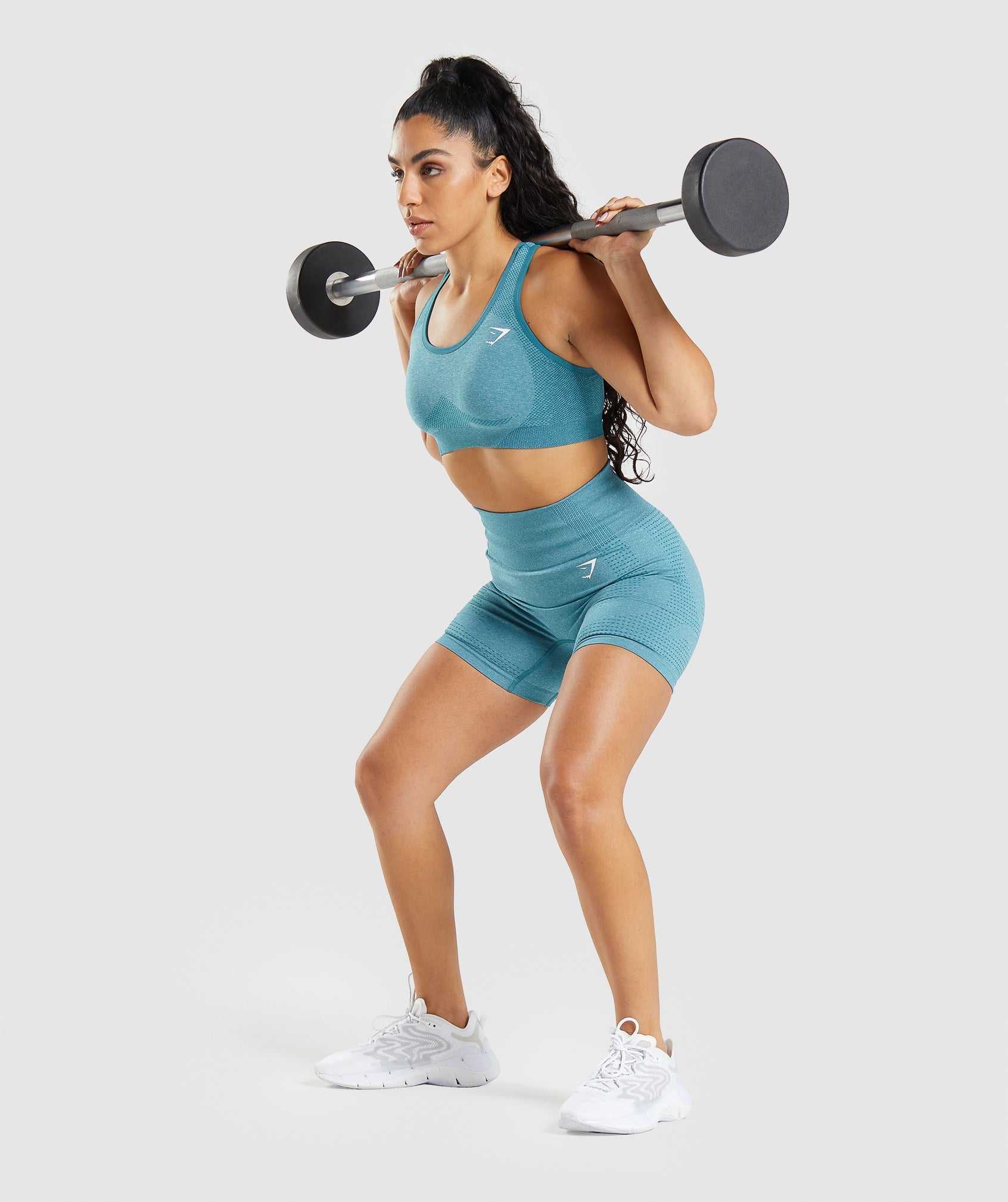 Turquoise Gymshark Vital Seamless 2.0 Women's Sports Bra | CGITEV623