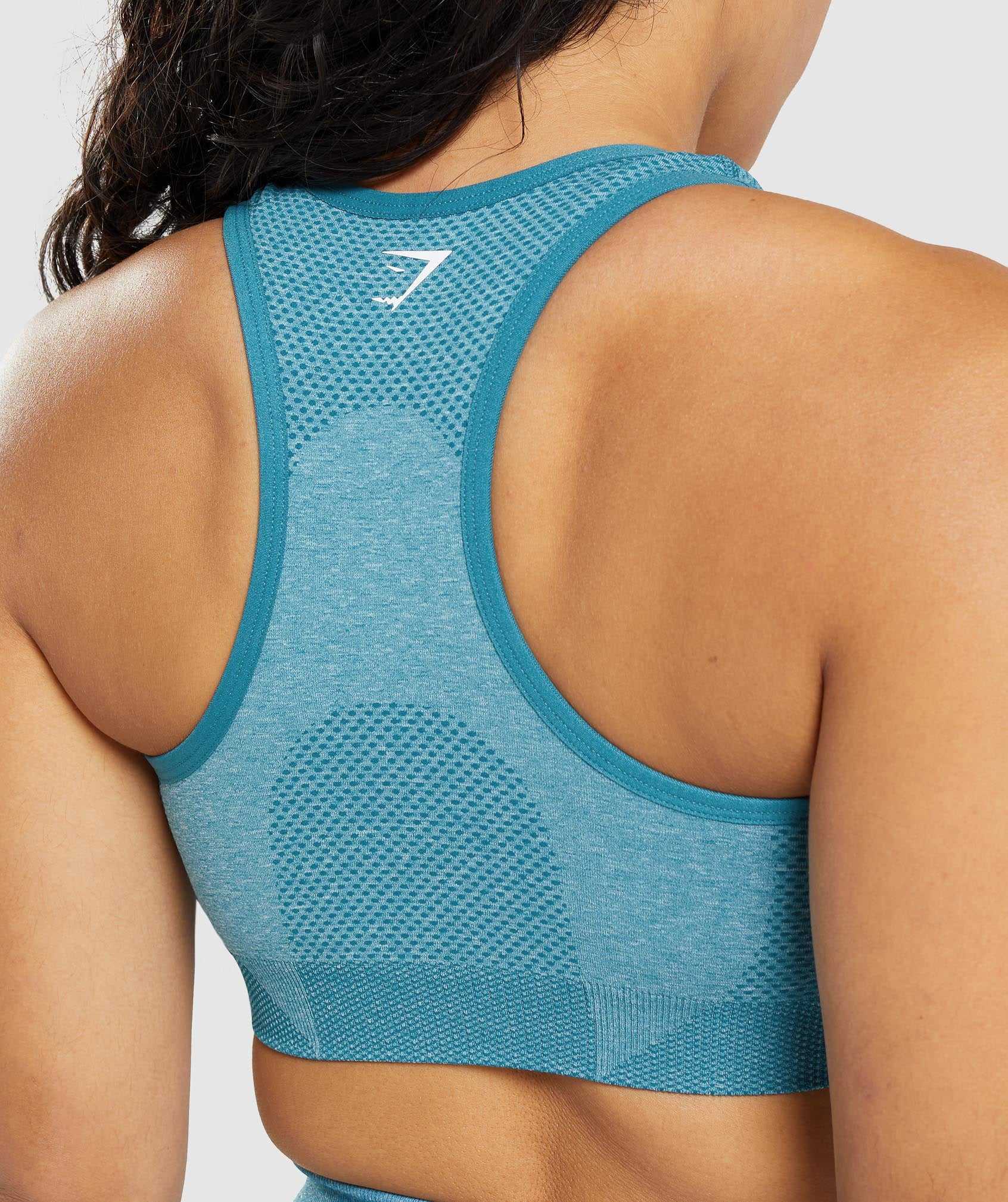 Turquoise Gymshark Vital Seamless 2.0 Women's Sports Bra | CGITEV623