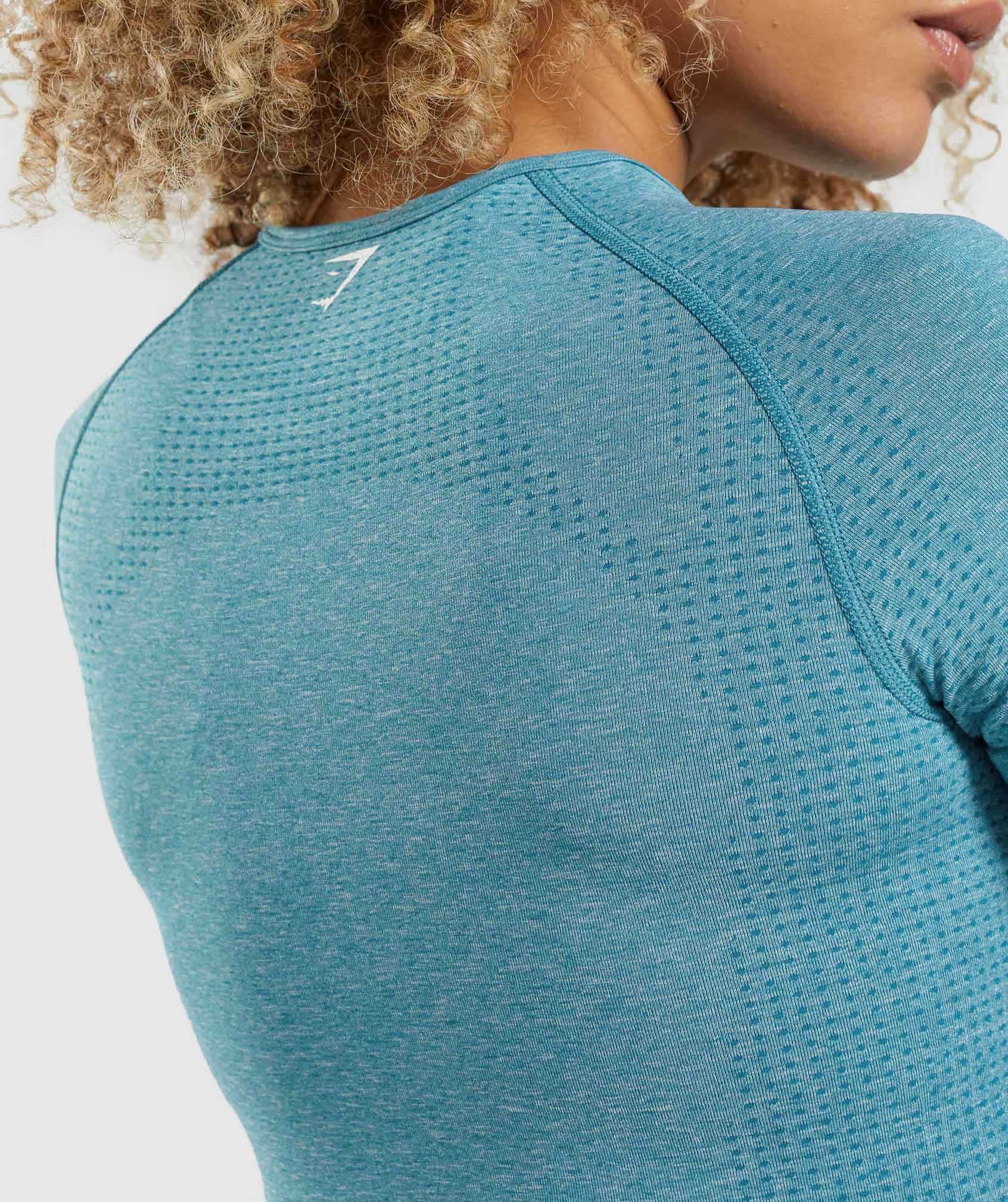 Turquoise Gymshark Vital Seamless 2.0 Women's T Shirts | ZEHOIL819