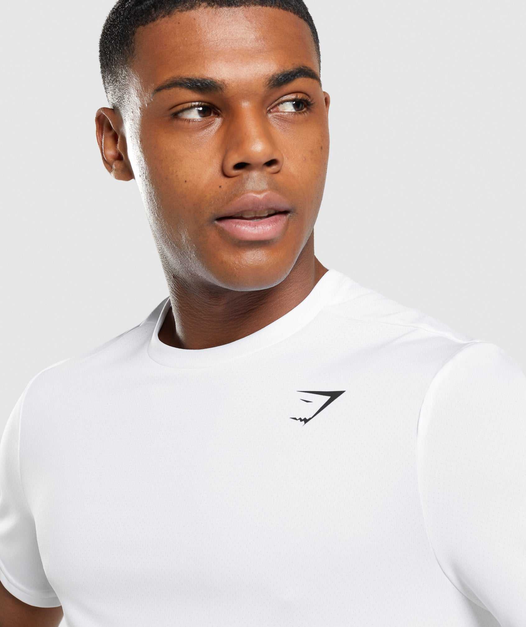 White Gymshark Arrival Regular Fit Men's T Shirts | NZCGDX690