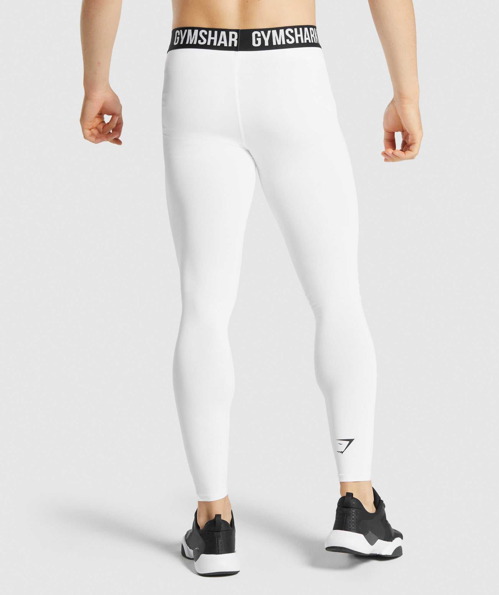 White Gymshark Element Baselayer Men's Jogger | UIBJZV982