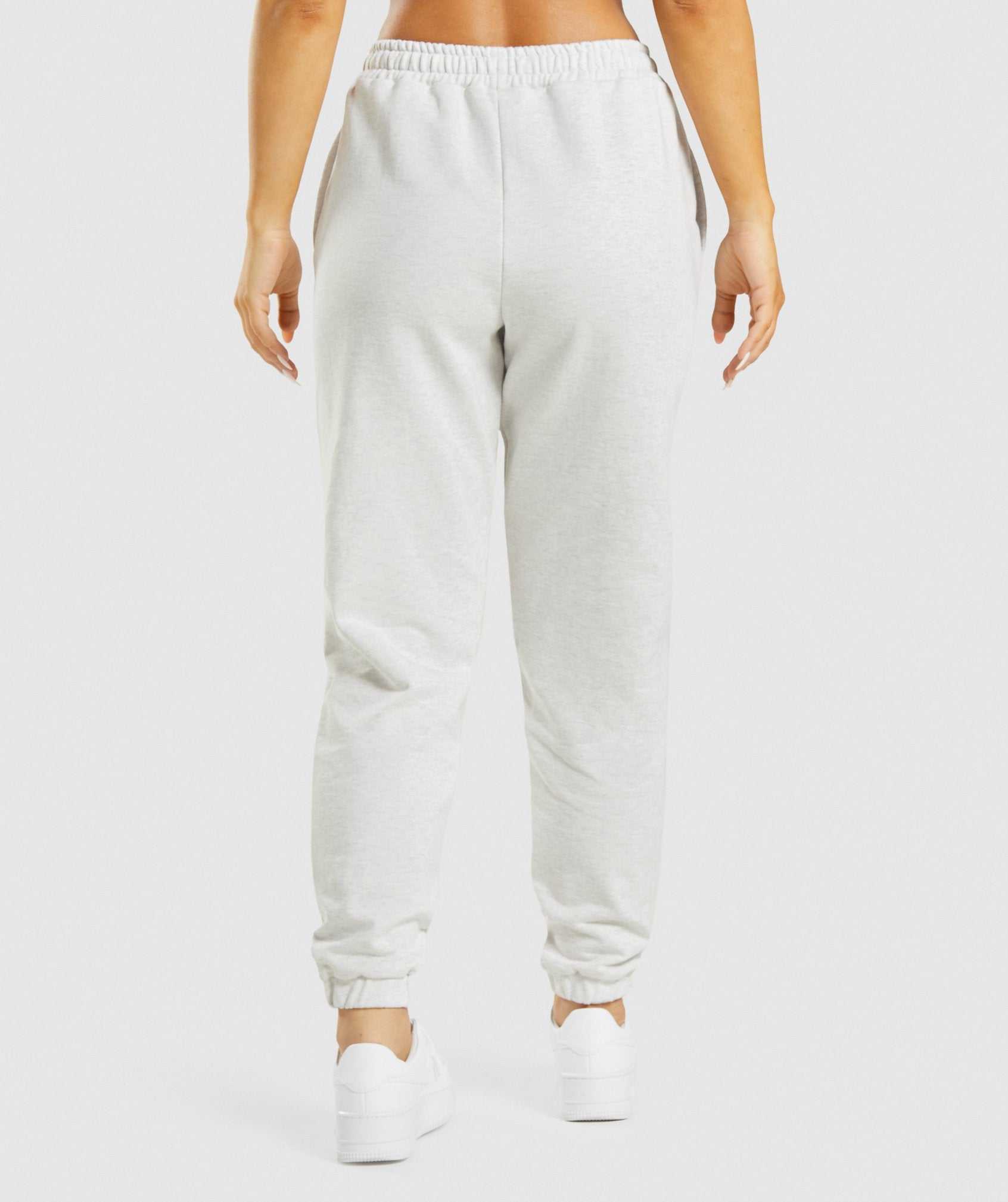 White Gymshark Rest Day Sweats Women's Jogger | GIXDTE409