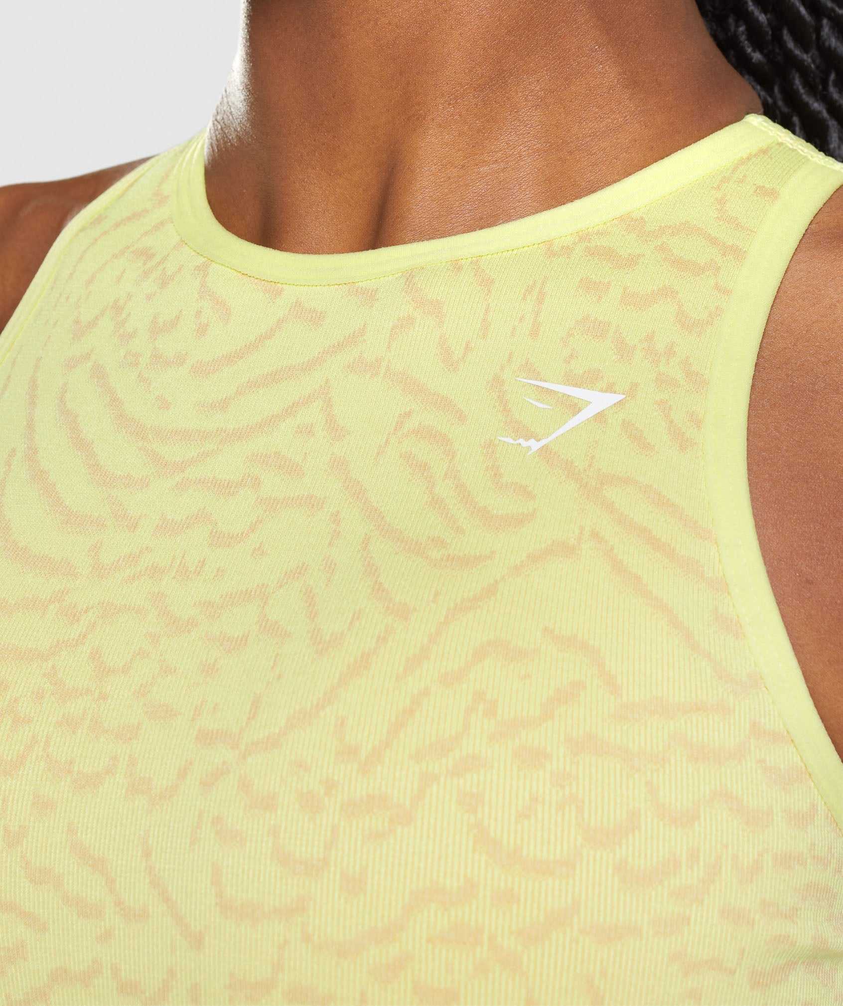 Yellow Gymshark Adapt Animal Seamless Women's Sports Bra | LQDHBV583