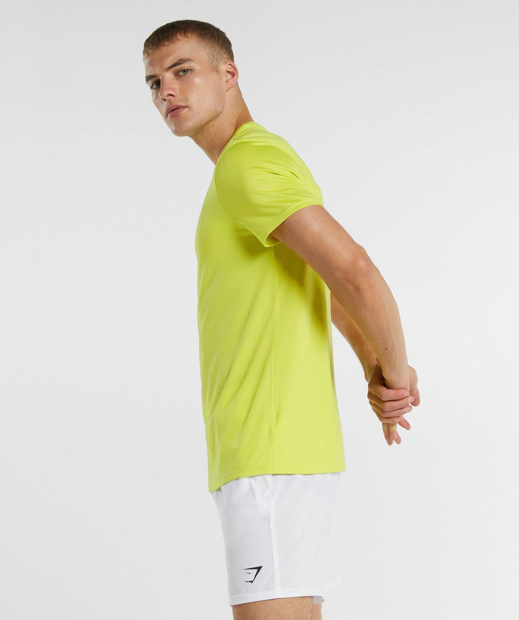 Yellow Gymshark Arrival Regular Fit Men's T Shirts | TVOSIJ754