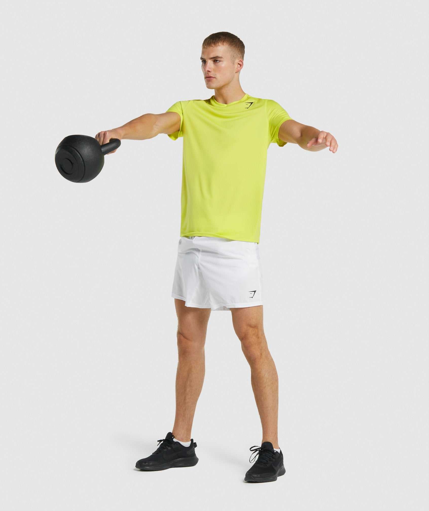 Yellow Gymshark Arrival Regular Fit Men's T Shirts | TVOSIJ754